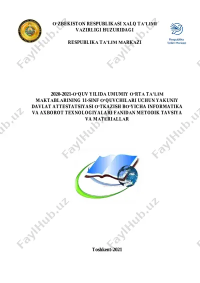 yakuniy davlat attestatsiyasi imtihon materiallari — PDF