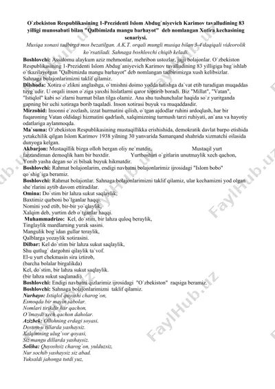 xotira kechasi — DOCX