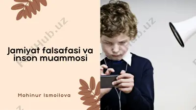 jamiyat falsafasi va inson muammosi — PDF