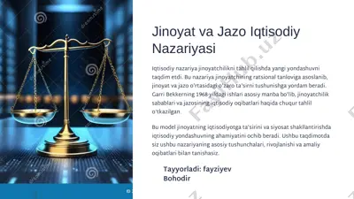 jinoyat va jazo iqtisodiy nazariyasi — PDF