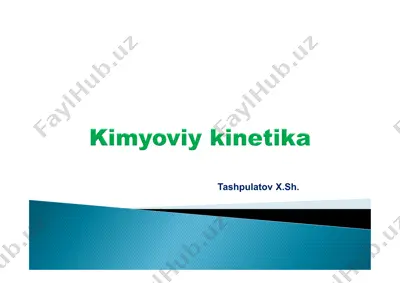 kimyoviy kinetika — PDF