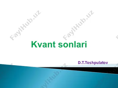 atom va elektronlar haqida savollar — PDF