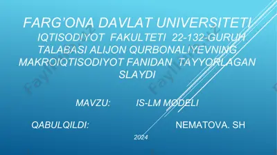 is-lm modeli — PDF