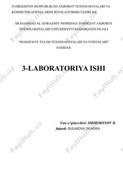 intuit masofaviy ta’lim platformasini o‘rganish va tahlil qilish mashg‘uloti — DOCX