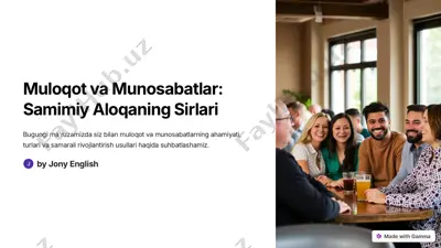 samimiy aloqaning sirlari — PDF