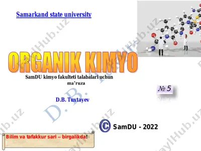 kimyo fanida metallorganik birikmalar haqida ma’ruza — PDF