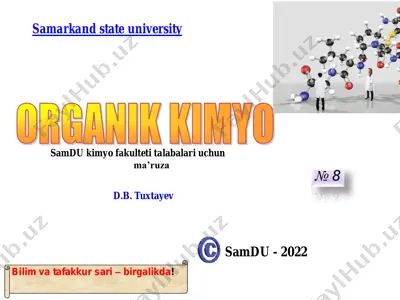 kimyo fakulteti talabalari uchun ma’ruza — PDF