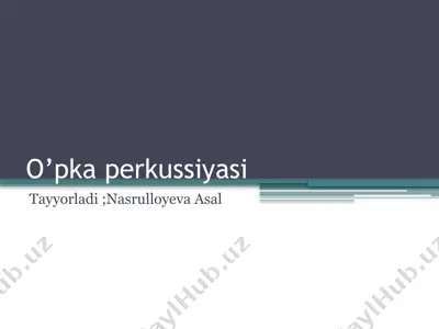 o’pka perkussiyasi — PPTX