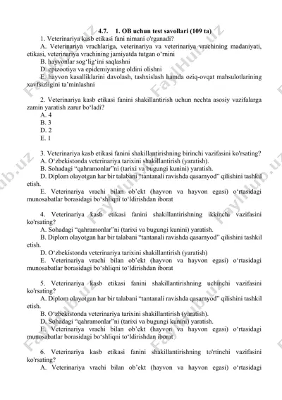 ob uchun test savollari (109 ta) — DOCX