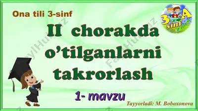 ona tili 3-sinf — PPT