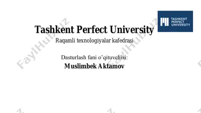 pythonda massivlar, ma’lumot to‘plamlari va fayllar bilan ishlash — PDF