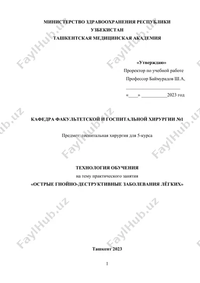 методическое пособие "острые гнойно-деструктивные заболевания лёгких" — DOCX