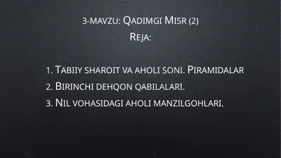 qadimgi misr — PPTX