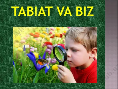 tabiat va biz — PDF