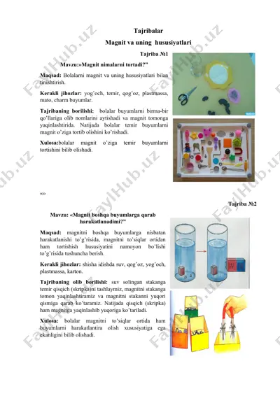 magnit va uning hususiyatlari — DOCX