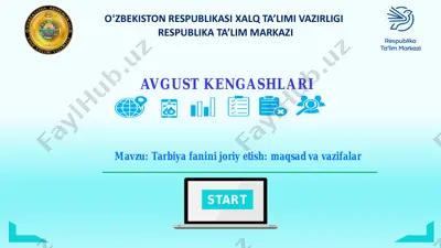 tarbiya fanini joriy etish: maqsad va vazifalar — PDF