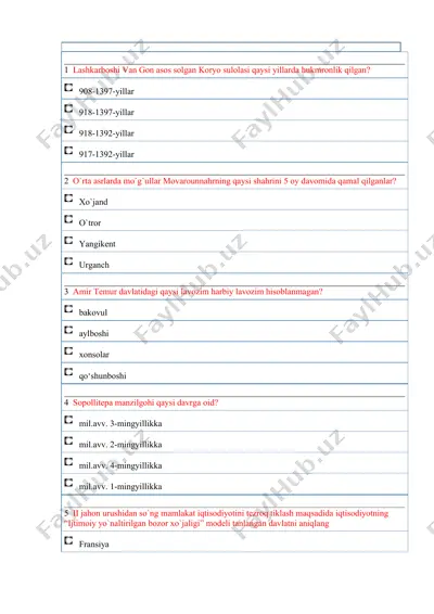 qoryo sulolasi va movarounnahr — PDF