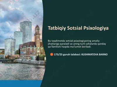 tatbiqiy sotsial psixologiya — PDF