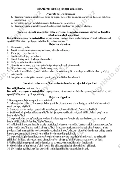 tеrining yiringli kasalliklari — DOCX