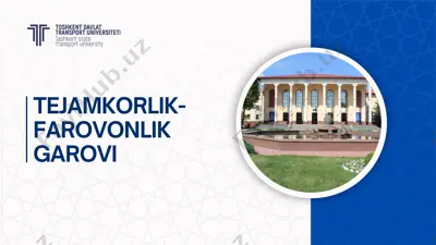 tejamkorlik-farovonlik garovi — PDF