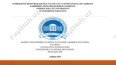 termoelektrik materiallar va ularning elektronika sanoatidagi qo‘llanilishi — PPTX