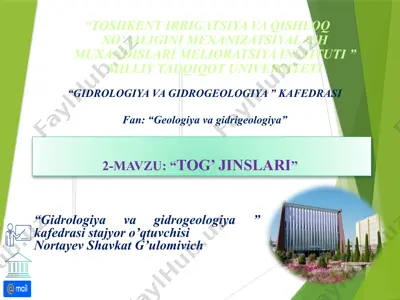 laboratoriya ishining texnologik xaritasi — PPTX