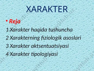 xarakter — PPTX