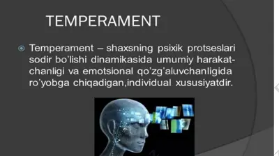 temperament haqida tushuncha — PPTX