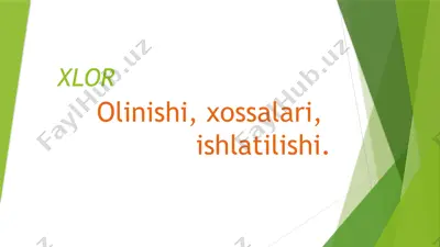 kimyoviy elementlar galogenlar — PPTX