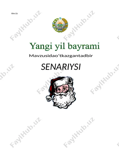 "yangiyilbayrami senariysi" — DOCX