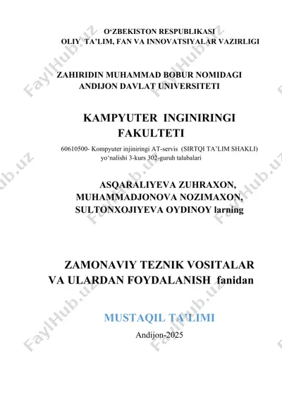planshetlarning dasturiy ta'minoti va ulardan foydalansih — DOCX
