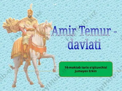 amir temur - davlati — PPT