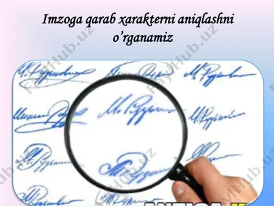 imzoga qarab xarakterni aniqlashni o’rganamiz — PDF