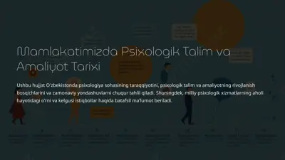 mamlakatimizda psixologik talim va amaliyot tarixi — PPTX
