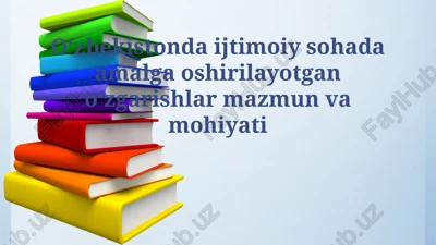 ijtimoiy islohotlar — PPTX