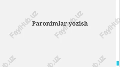 paronimlar — PPTX