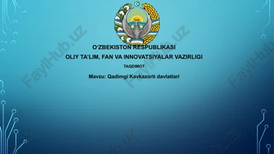 qadimgi kavkazorti davlatlari — PPTX