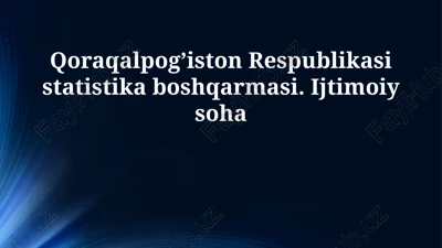 demografik vaziyat va aholi soni — PPTX