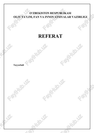 qurilish tashkilotlarida materiallar inventarizatsiyasi — DOCX
