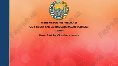 raster grafik muharrirdasturla — PPTX