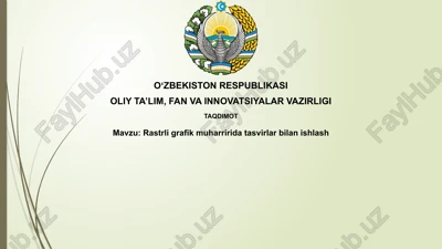 rastrligrafikmuharriridatasvirlarbilanishlash — PPTX