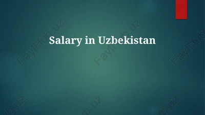 salary in uzbekistan — PPTX