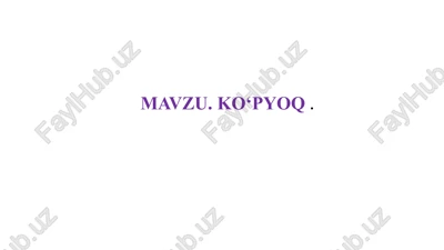 fazoviy figuralar hajmi — PPTX