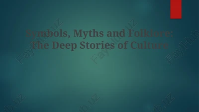 symbols, myths, and folklore — PPTX