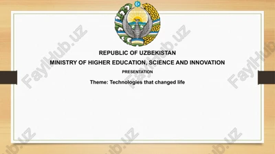 technologies that changed life — PPTX