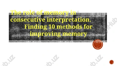 consecutive interpretation and memory — PPTX