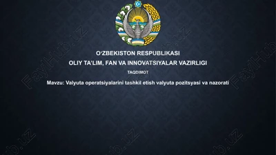 valyuta operatsiyalari — PPTX
