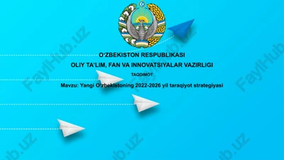 yangi oʻzbekistoning 2022-2026 yil taraqiyot strategiyasi — PPTX