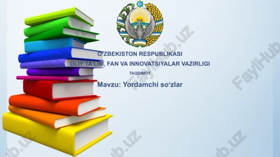 yordamchi soʻzlar — PPTX
