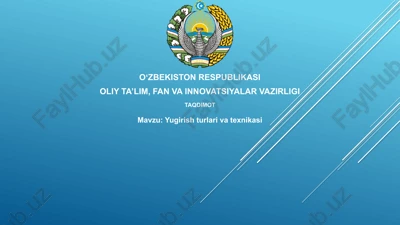 yugirishturlarivatexnikasi — PPTX
